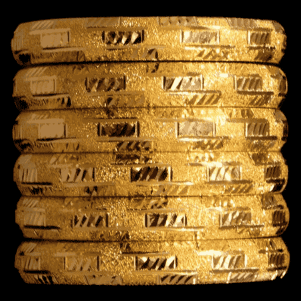 21K Gold Bangle Set (S)